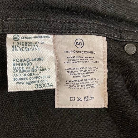 AG THE DYLAN MEN COATED BLACK JEANS. SIZE- 36/34 . - Picture 12 of 12